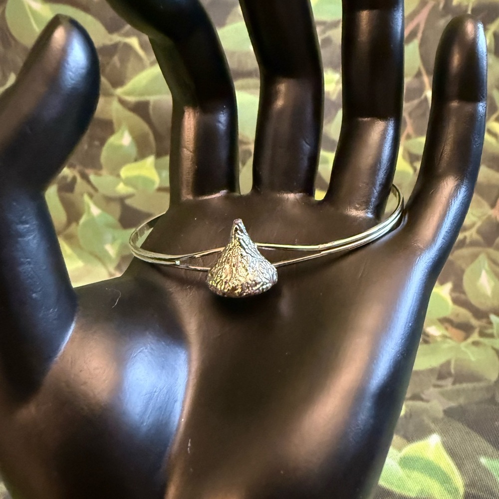 Silver Chocolate Kiss Charm Bracelet